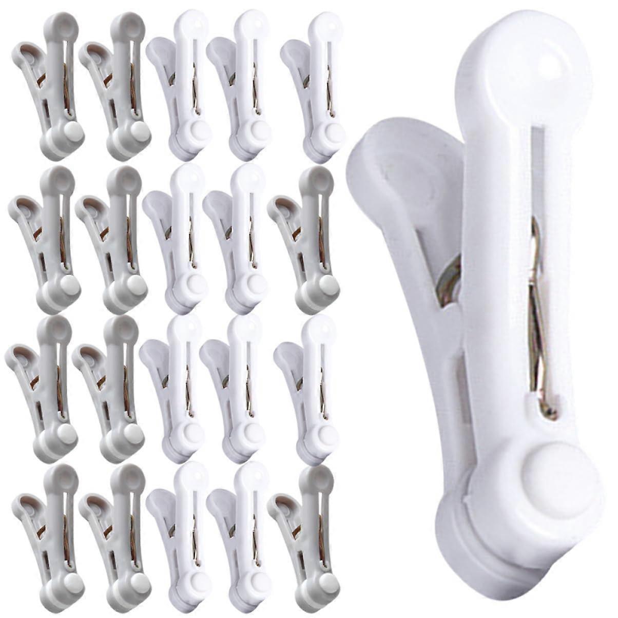 32pcs Windproof Clothes Drying Clips Strong Grip Laundry Pegs for Blankets Towels Socks