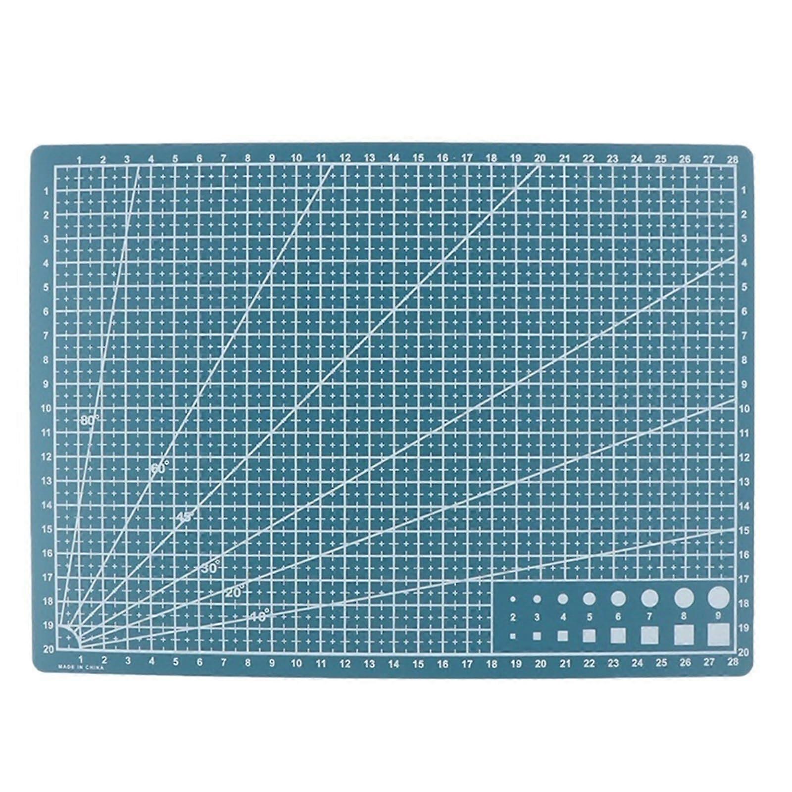 A4 Self Healing Cutting Mat Double Sided Green Craft Board with Precision Grid Lines