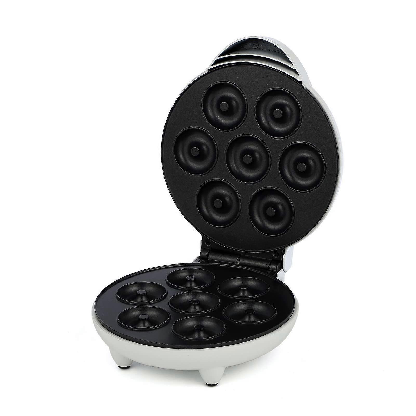 Mini Donut Maker Electric NonStick with Temperature Control Makes 7 Doughnuts for Kids