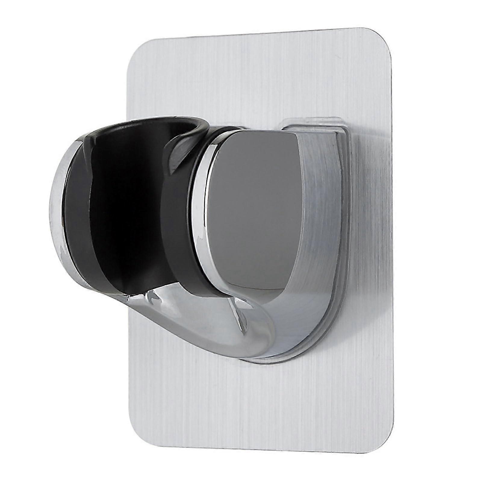 Handheld Shower Head Holder Adjustable NoDrill Wall Mounted Bracket for Universal Bathroom Use