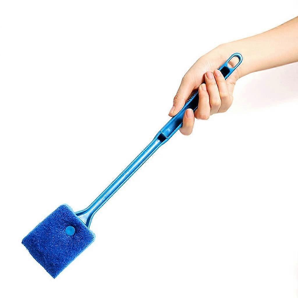 Aquarium Algae Scraper with Ergonomic Grip, Scratch Fish Tank Glass Cleaning Brush