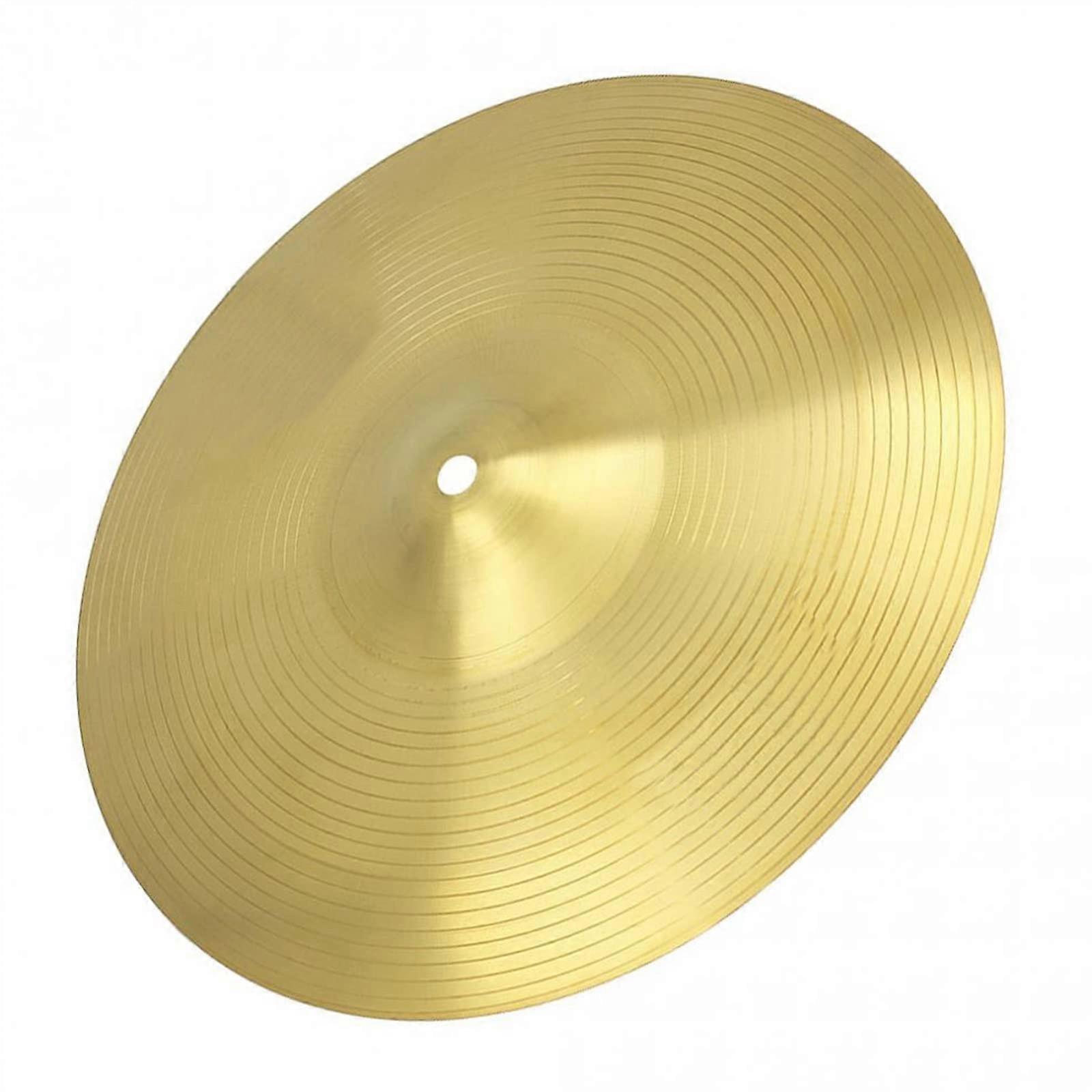 16 Inch Brass Alloy Crash Cymbal for Beginner Drum Set with Bright Quick Attack