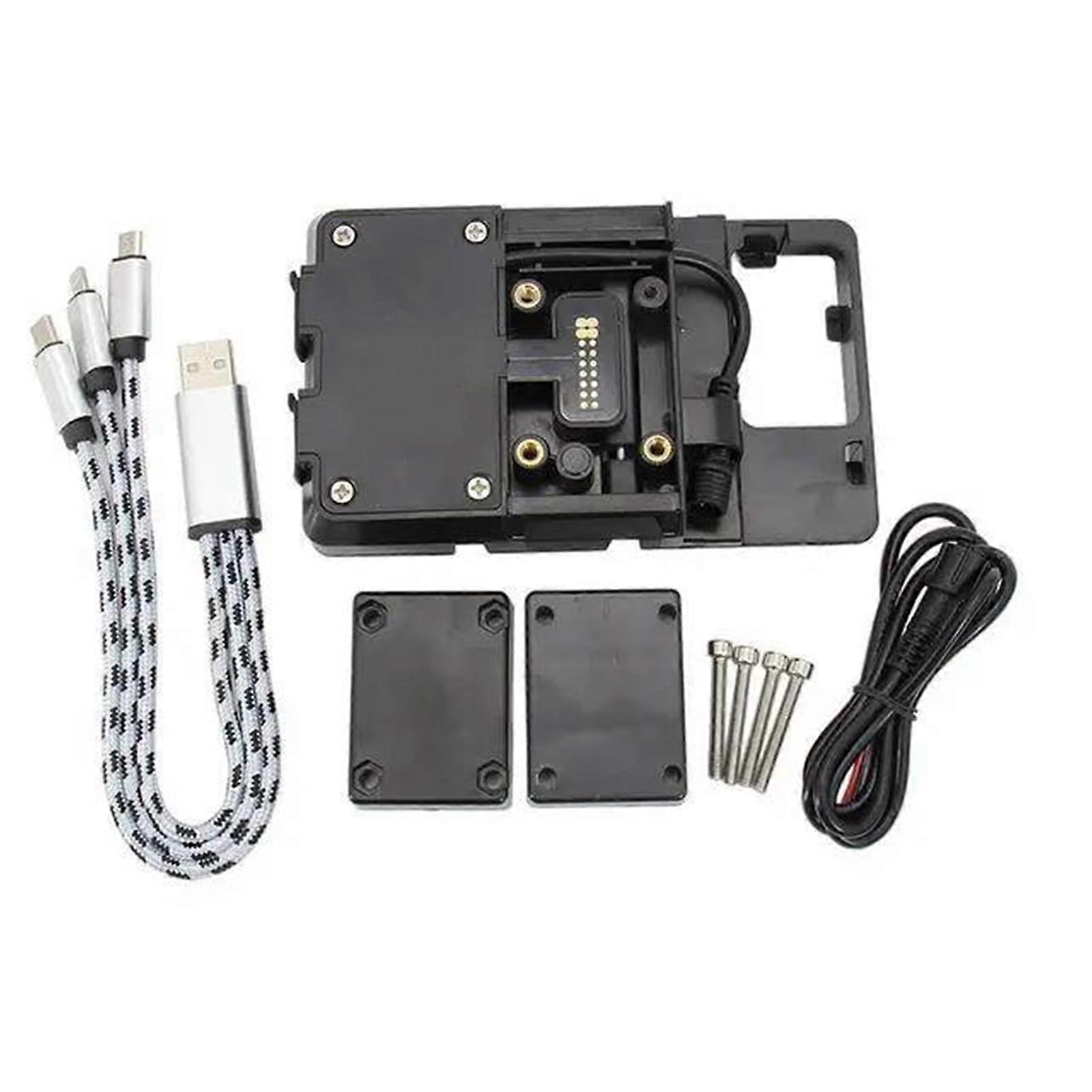 Motorcycle Phone Mount with USB Charging Waterproof Navigation Bracket for BMW R1200RT 20102013