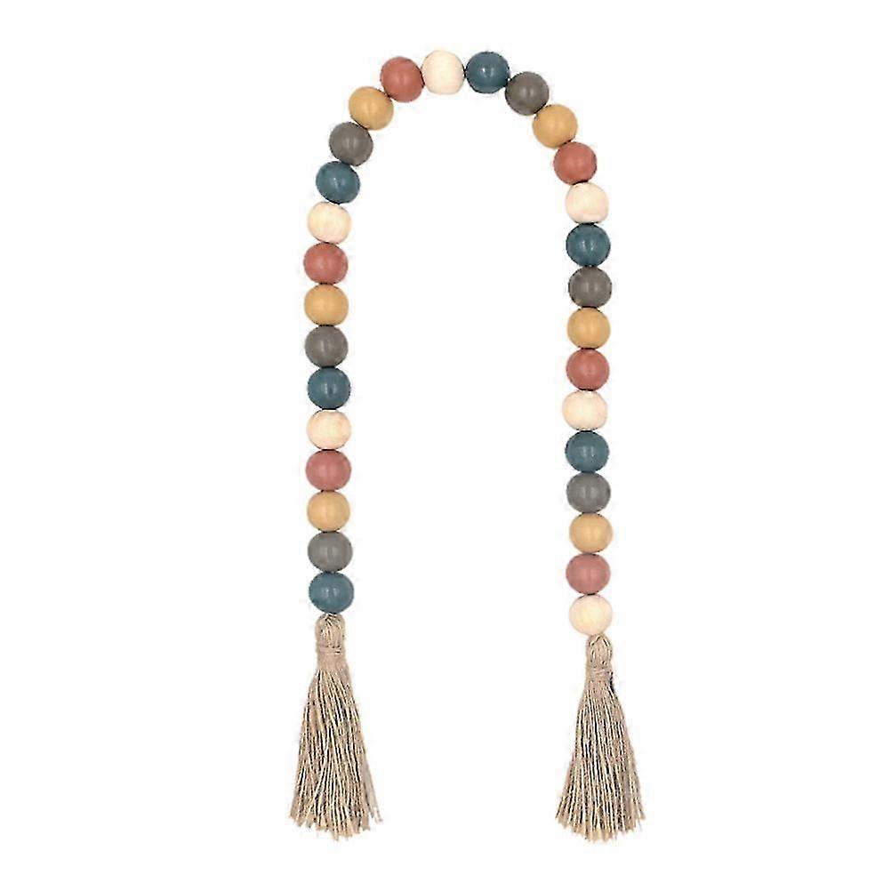 Bead Decor Tassel Hanging Decor Assorted Color 76X2X2cm Plastic 1Pcs