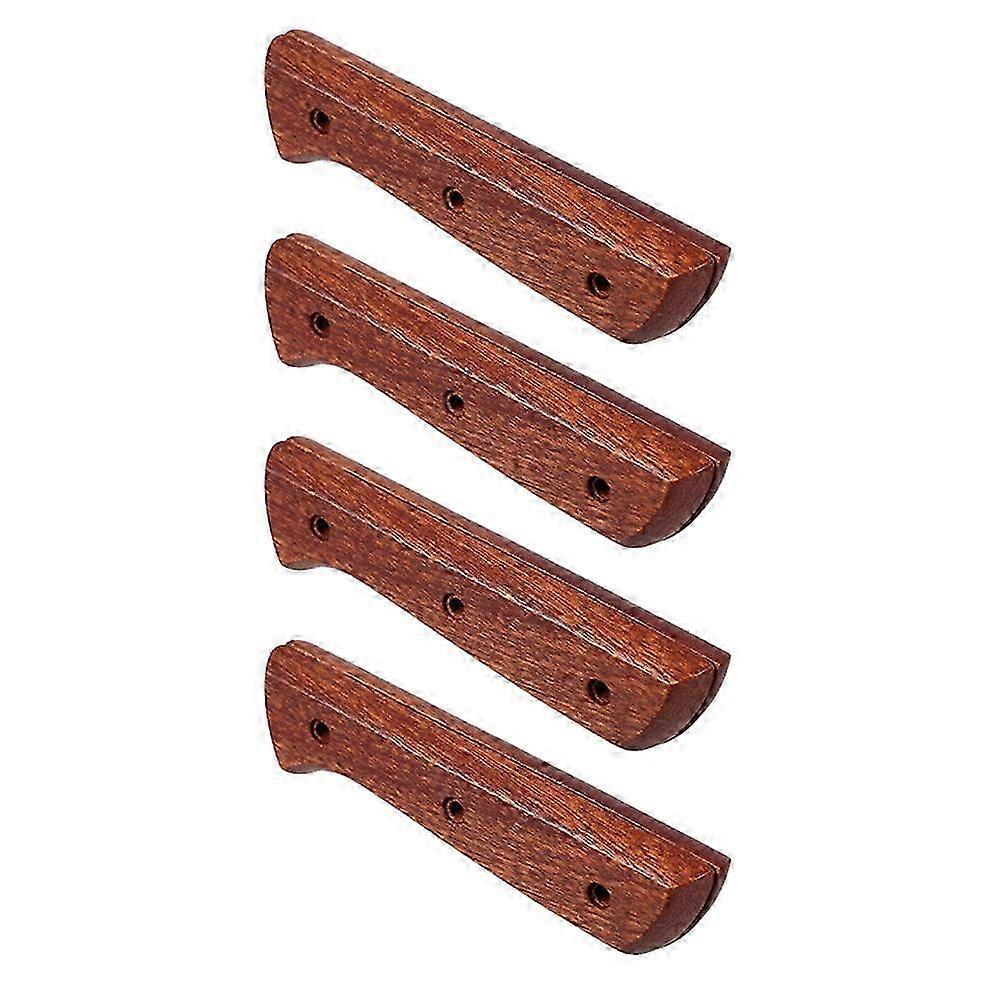 Handmade Solid Wood Cutter Handle for Kitchen Tool Replacement 2Pcs Set