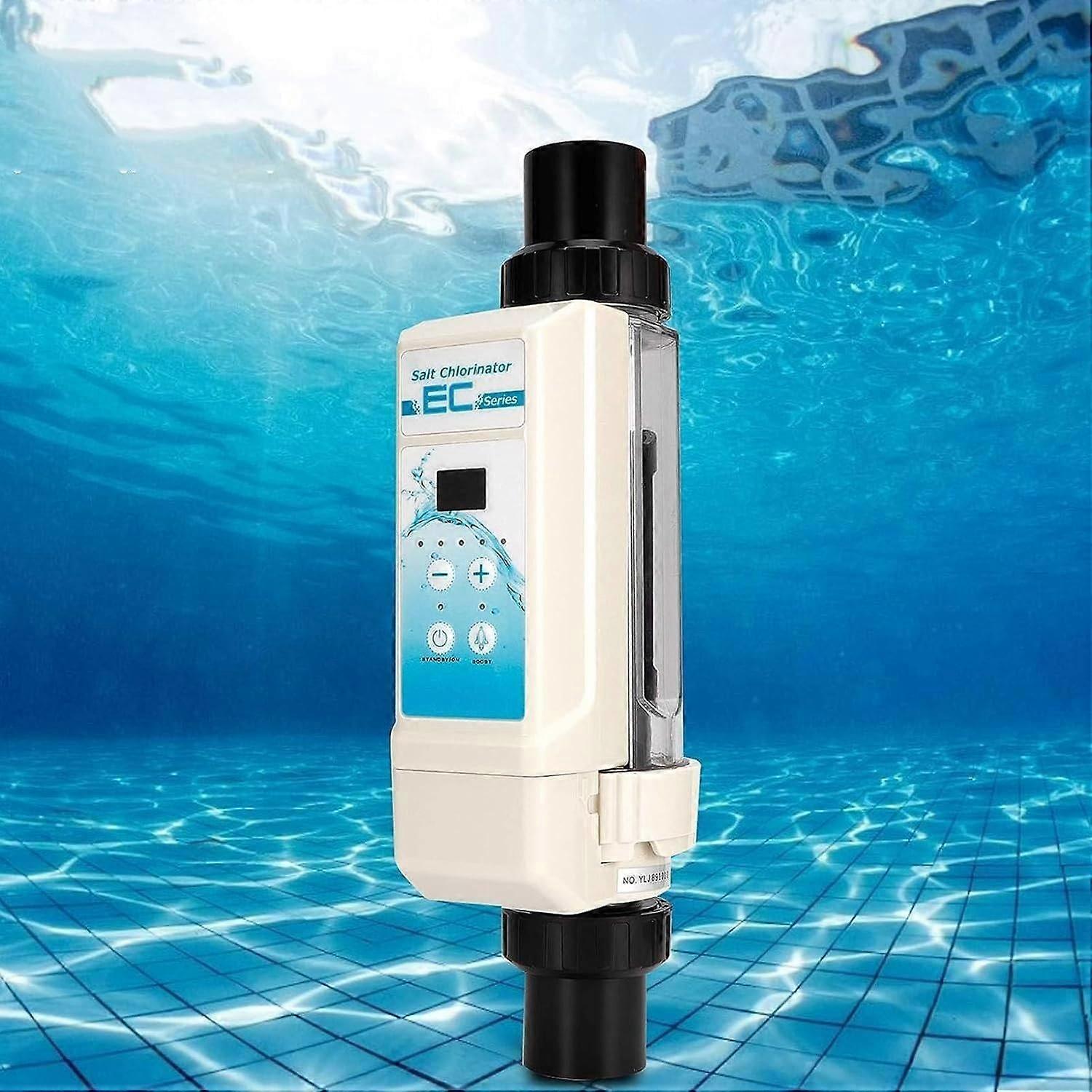 Saltwater Chlorinator 12g/h Automatic Pool Chlorine Generator with SelfCleaning and Temperature Protection