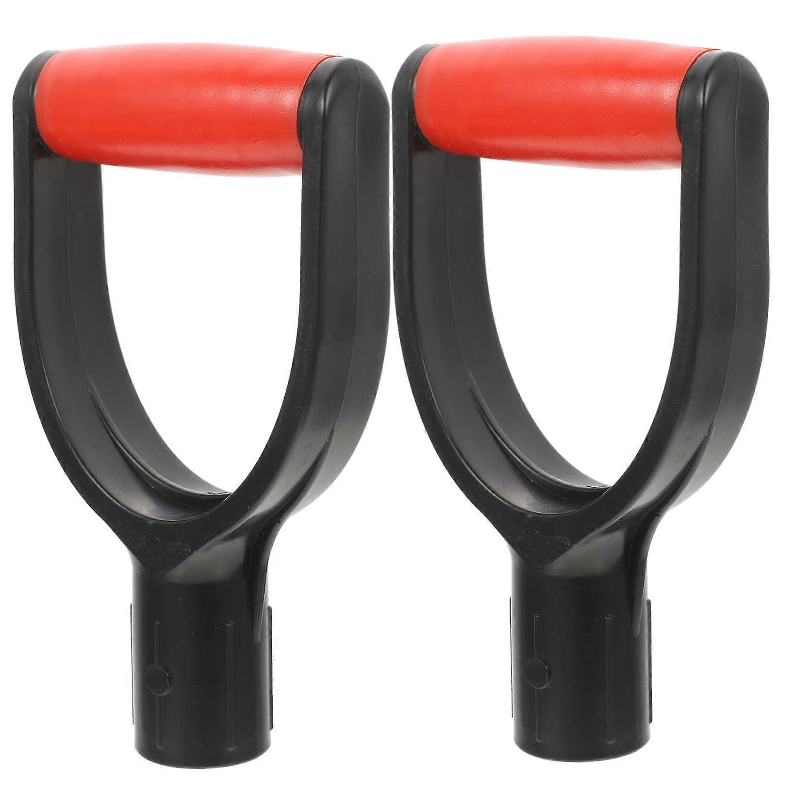 2pcs Shovel Replacement Handle Ergonomic DShaped Grip NonSlip Durable for Garden Spade Tools