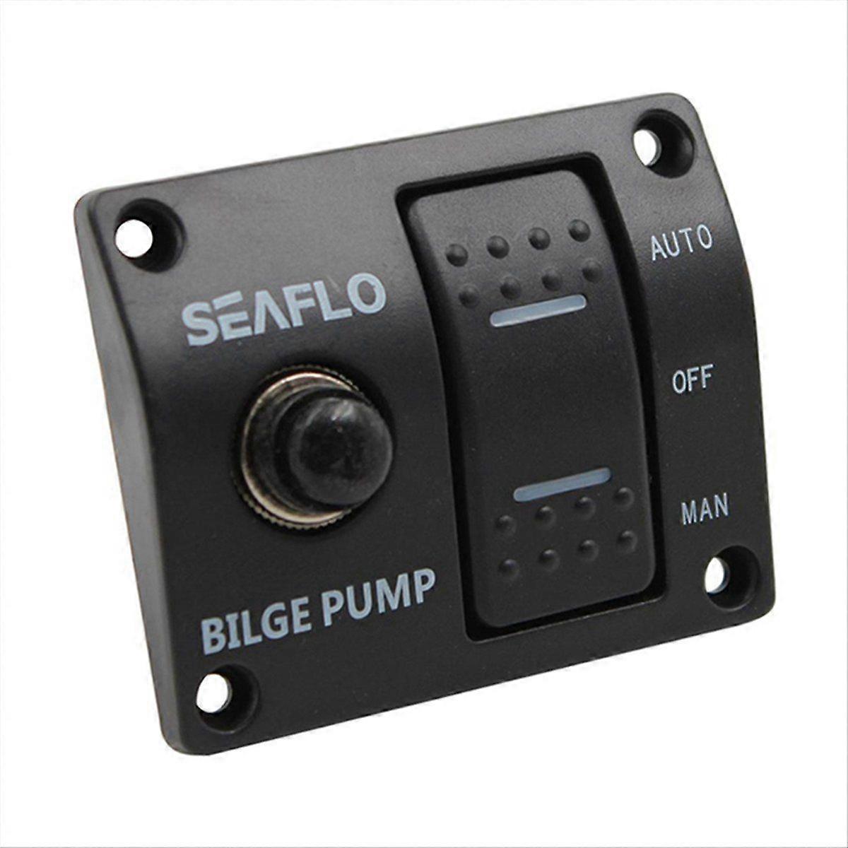 Bilge Pump Control Switch Automatic Pump Marine Panel Switch 3-WAY Switch Panel for Bilge Pump