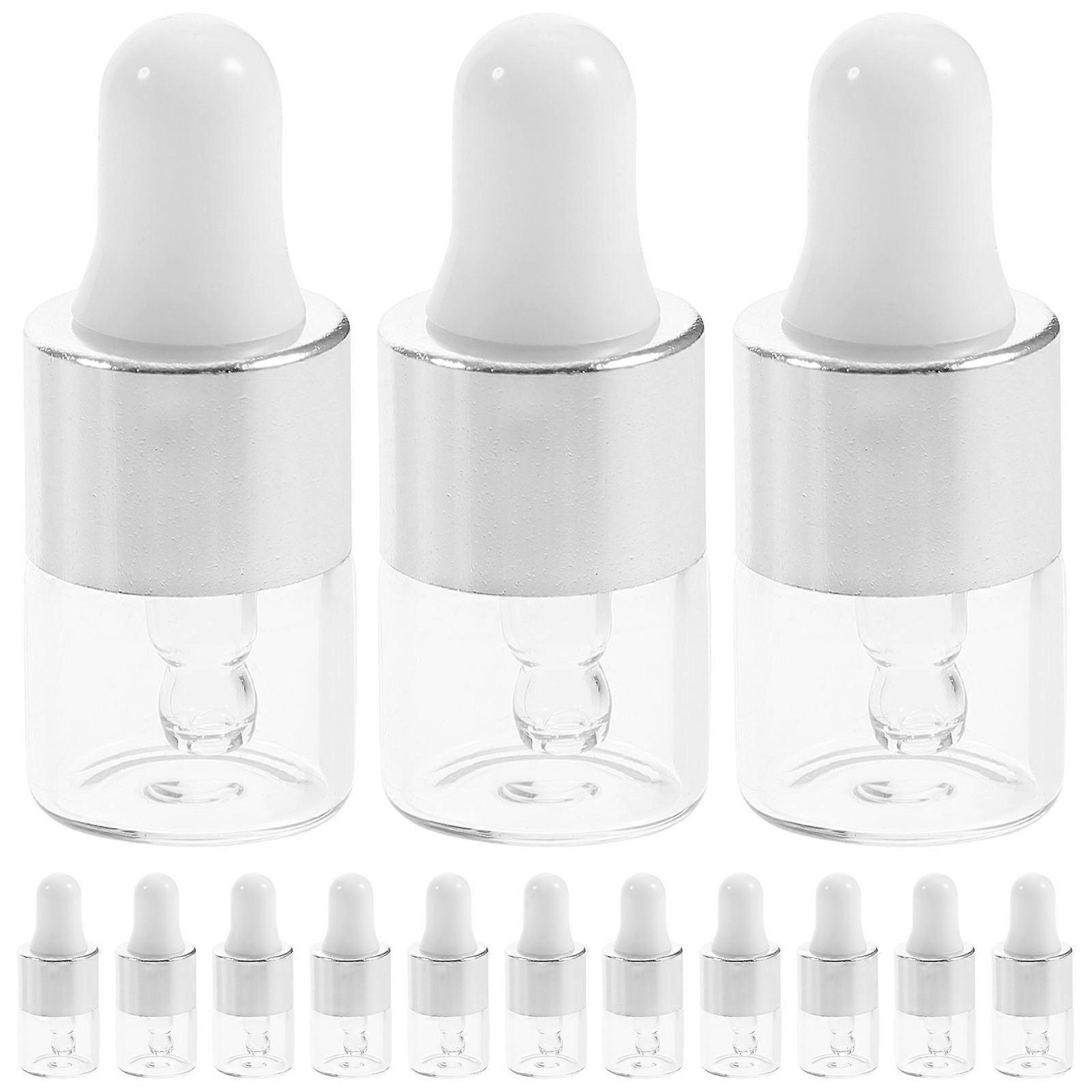 Multi-Function Dropper Bottles Glass for Storage Use 30Pcs White