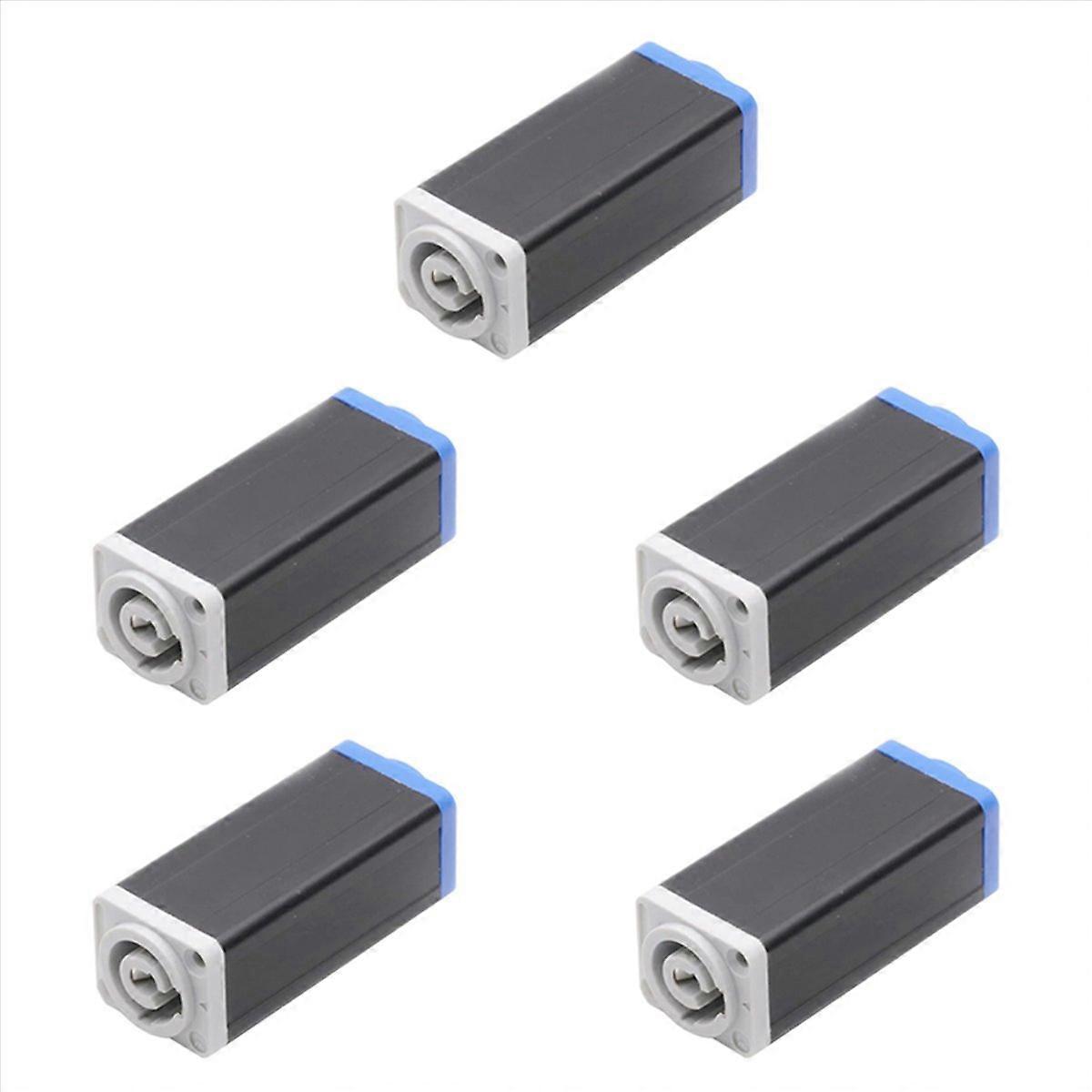 LED PowerCon AC Coupler Adapter Extender Connector Blue to White