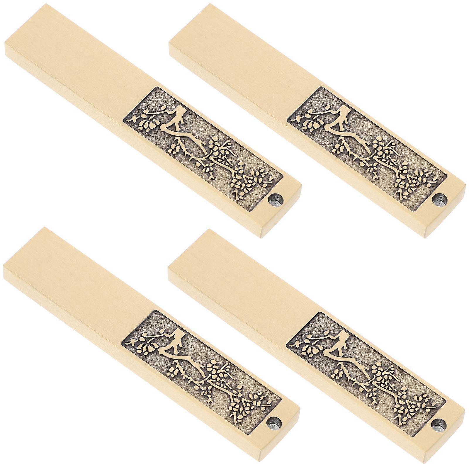 Plum Blossom USB Disk Protector Zinc Alloy Shell for U Disk 4Pcs
