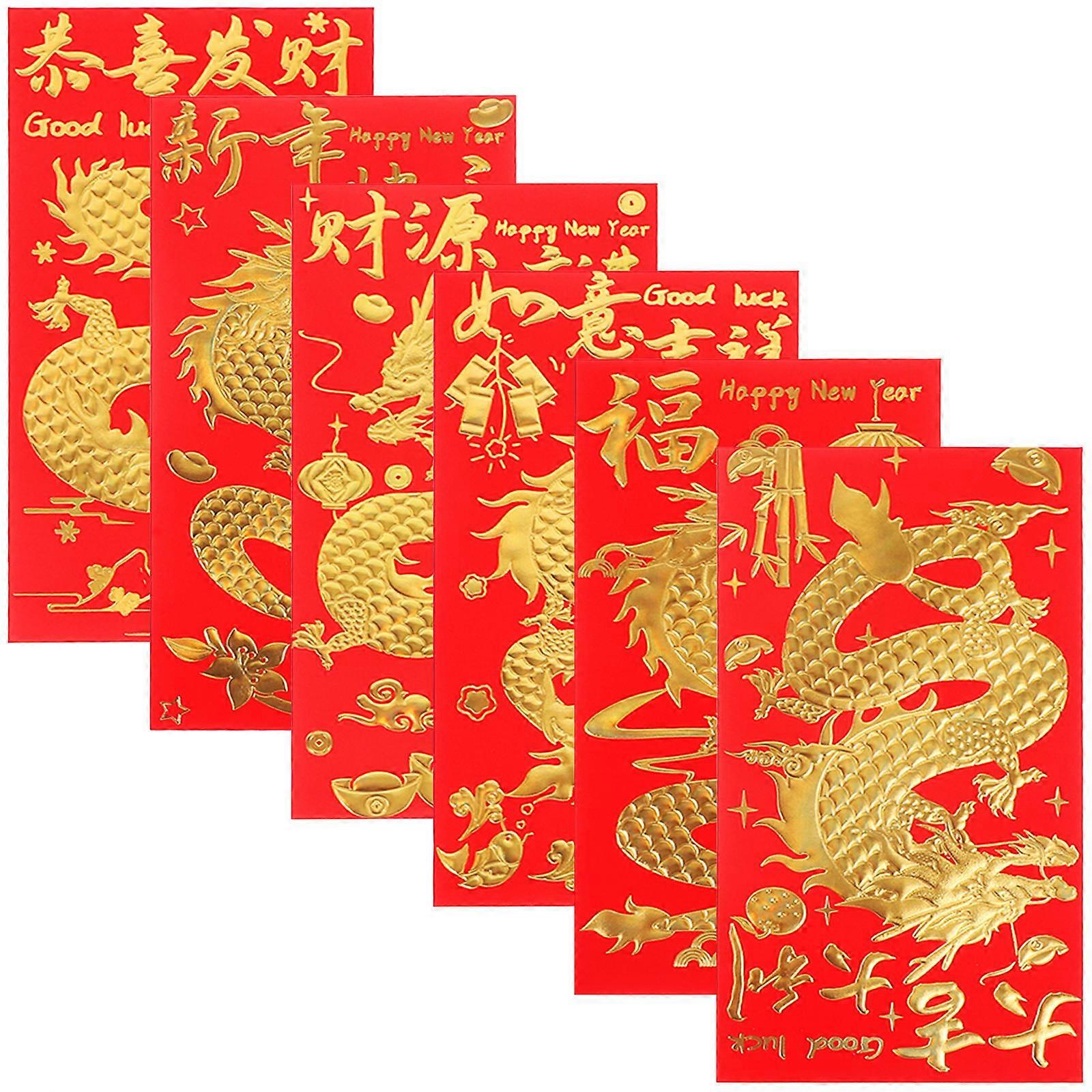Traditional Red Envelope Paper Gift Envelopes for Storage 30Pcs