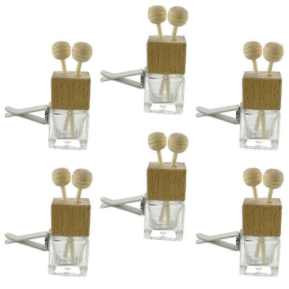 Car Essential Oils Bottles Glass Diffuser Bottles for Aromatherapy Storage 6Pcs