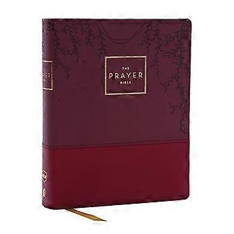 NKJV, La Bibbia della preghiera, Leathersoft, Borgogna, Lettera rossa, Stampa comfort