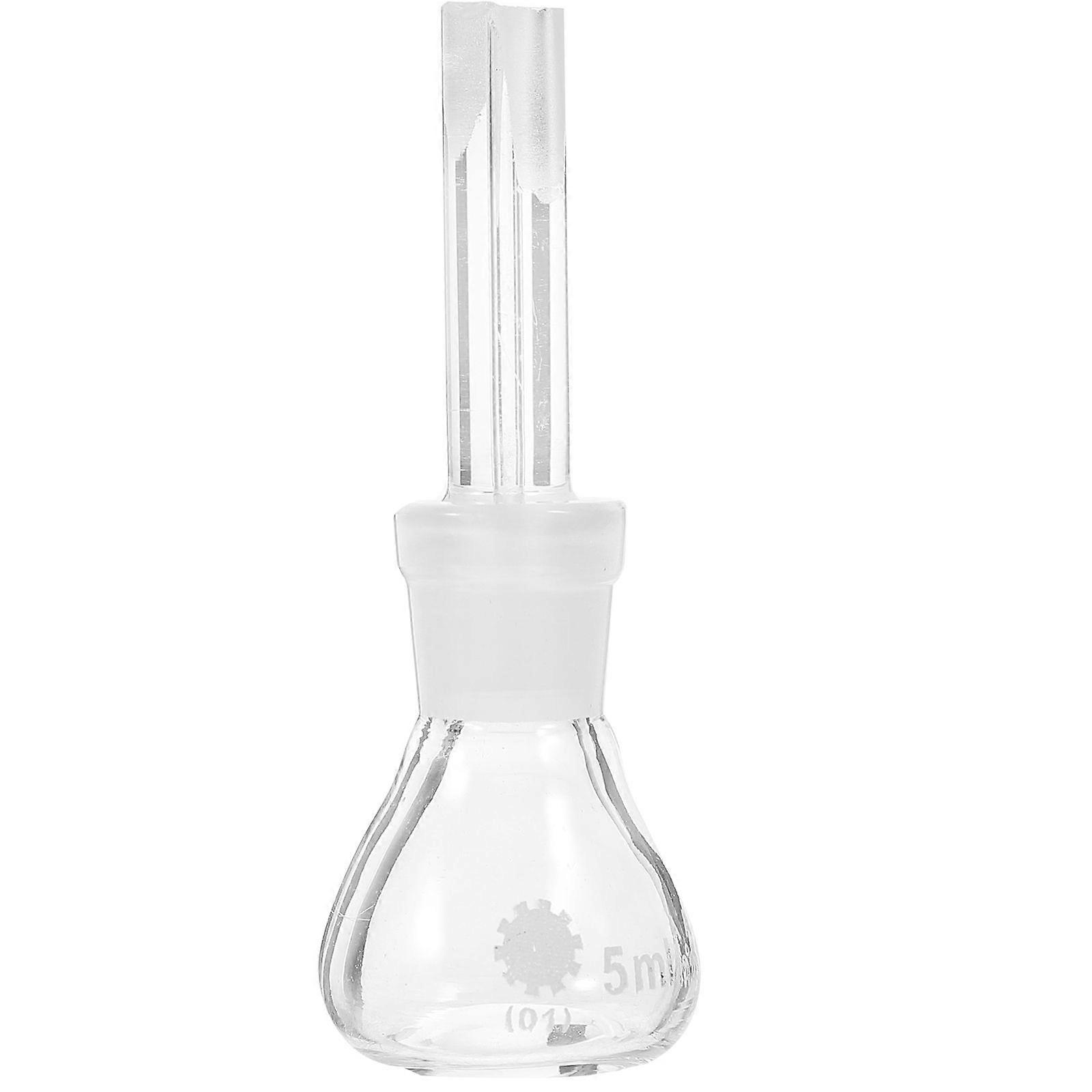Gravity Bottle Glass Pycnometer with Perforated Stopper Empty Lab Bottle(5ml)