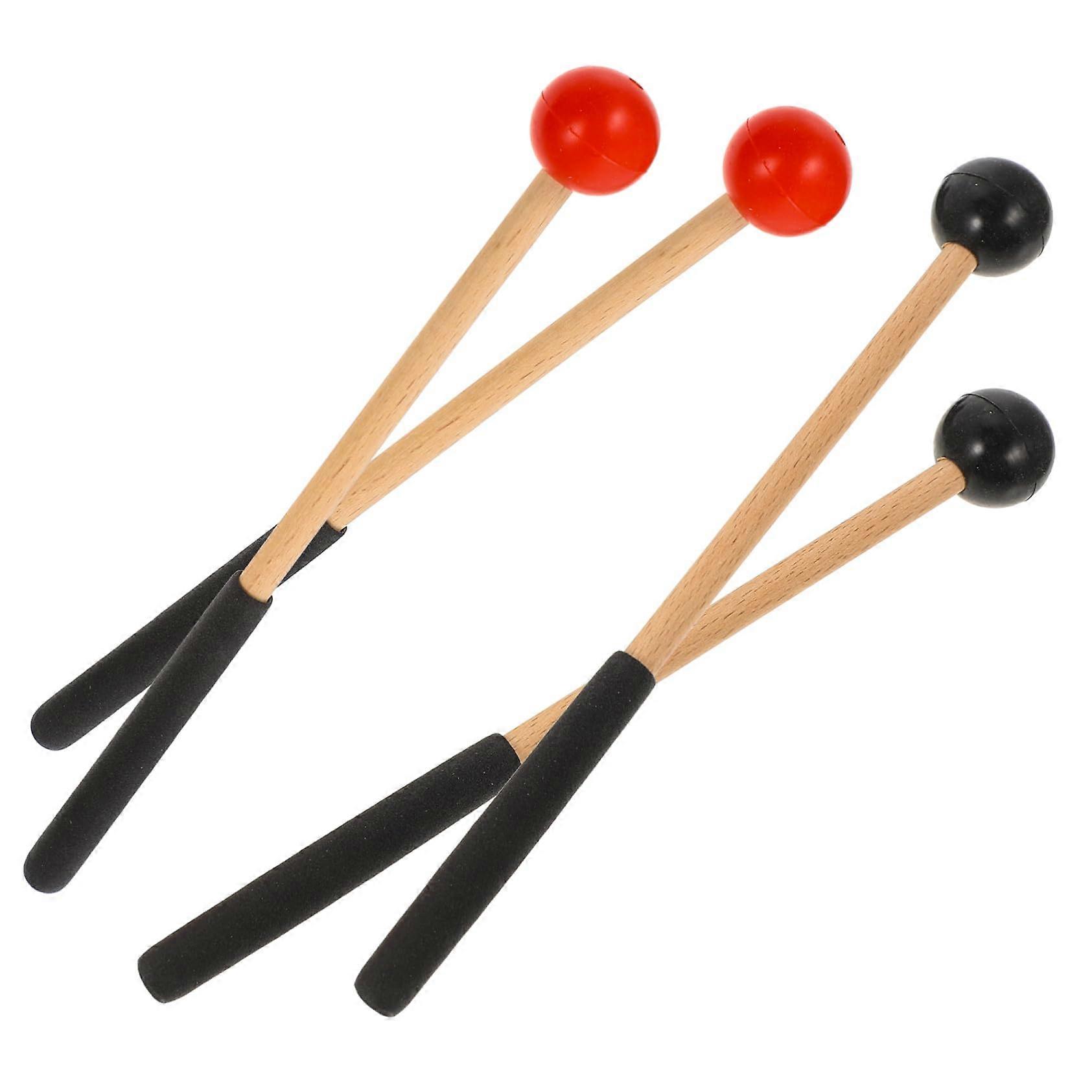 4 Pairs Drum Mallets Set Lightweight Balanced Feel for Versatile Percussion Playing