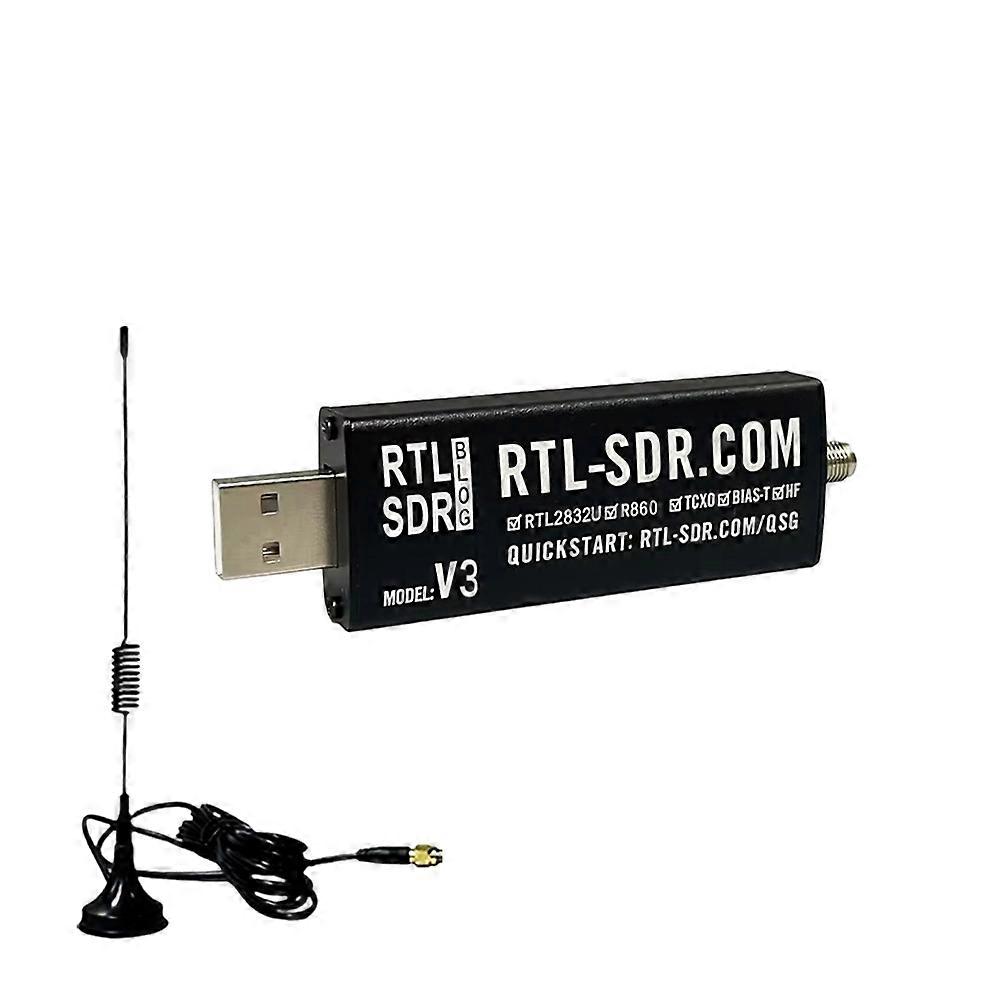 RTL-SDR Blog V3 SDR-Dongle – R860 Tuner, 1PPM TCXO, 500 KHz–1,7 GHz, SMA-Buchse, Bias-Tee