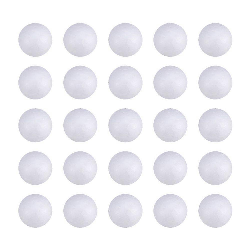240pcs Wedding Decoration Modeling Craft Solid Polystyrene Balls Round Spheres DIY Stuff (White Solid 2.5cm)
