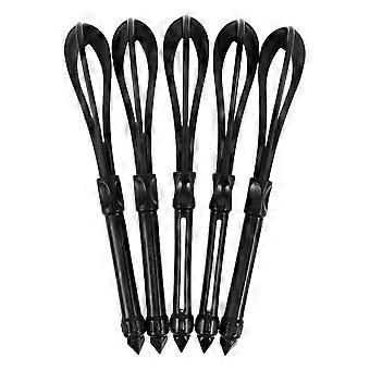 5pcs Salon Hair Coloring Whisk Set Multi-Functional Hair Dye Mixer Plastic Hair Coloring Cream Stirrer for Barber Shops and Hair Salons