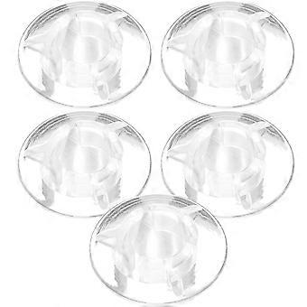 5Pcs Guitar Footswitch Toppers Guitar Foot Nail Plastic Effect Pedal Protection Cap