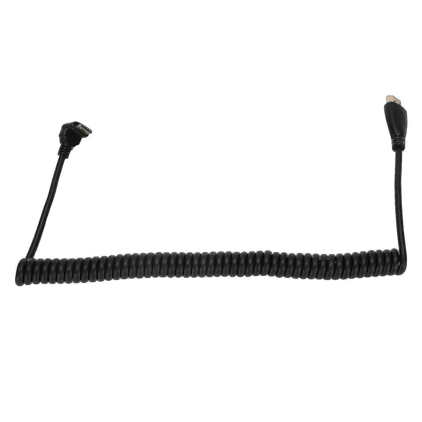 HD Multimedia Interface A to HD Multimedia Interface C Spring Cable Video Audio Adapter