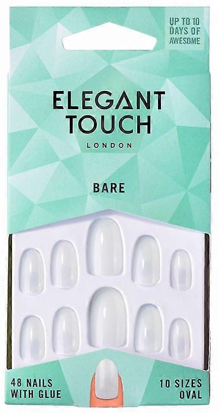 Elegant Touch Totally Bare Nails mit Kleber #Oval 48 u