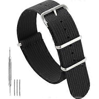 TACTICAL FROG Nylon Watch Band 18 mm 19 mm 20 mm 22 mm 24 mm, Waterproof Military Watch St