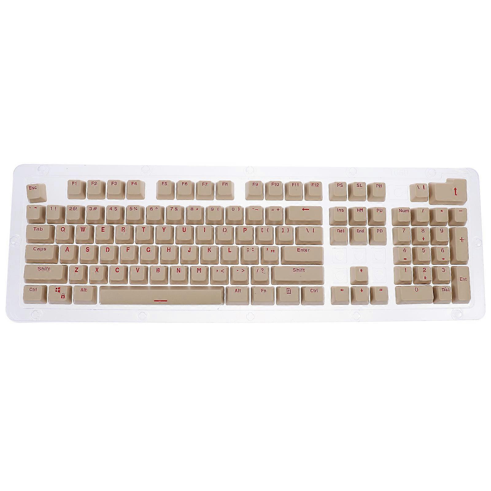 Mechanical Keyboard Key Caps for Replacement 1Set Computer Keyboard Accessory Beige
