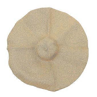 Strohhut mit breiter Krempe für Damen, ideal für Strand und Outdoor-Aktivitäten, Khaki, atmungsaktiv, 1 Set