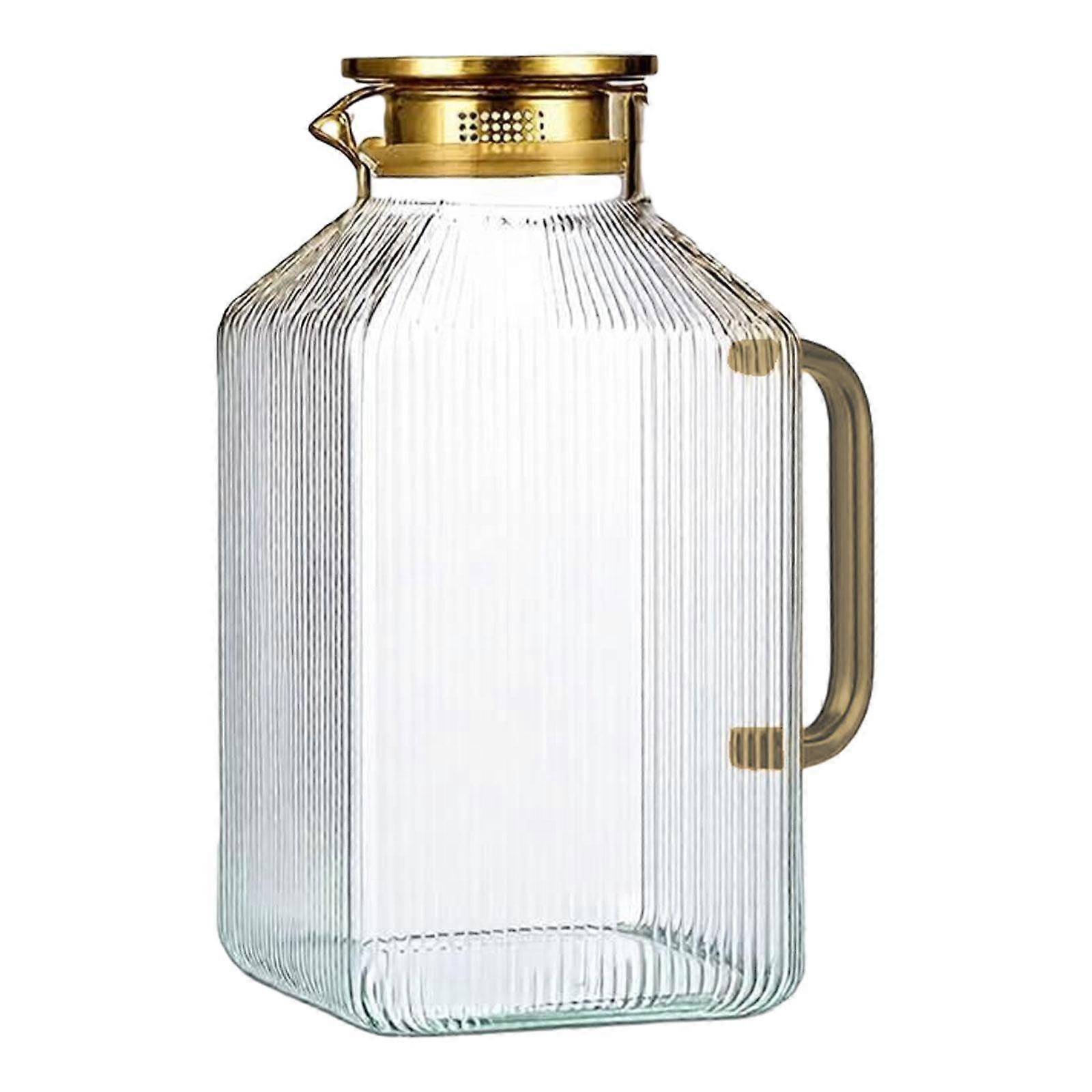 Robuster Glaskrug, ideales Einzugsgeschenk, transparent, versiegelt
