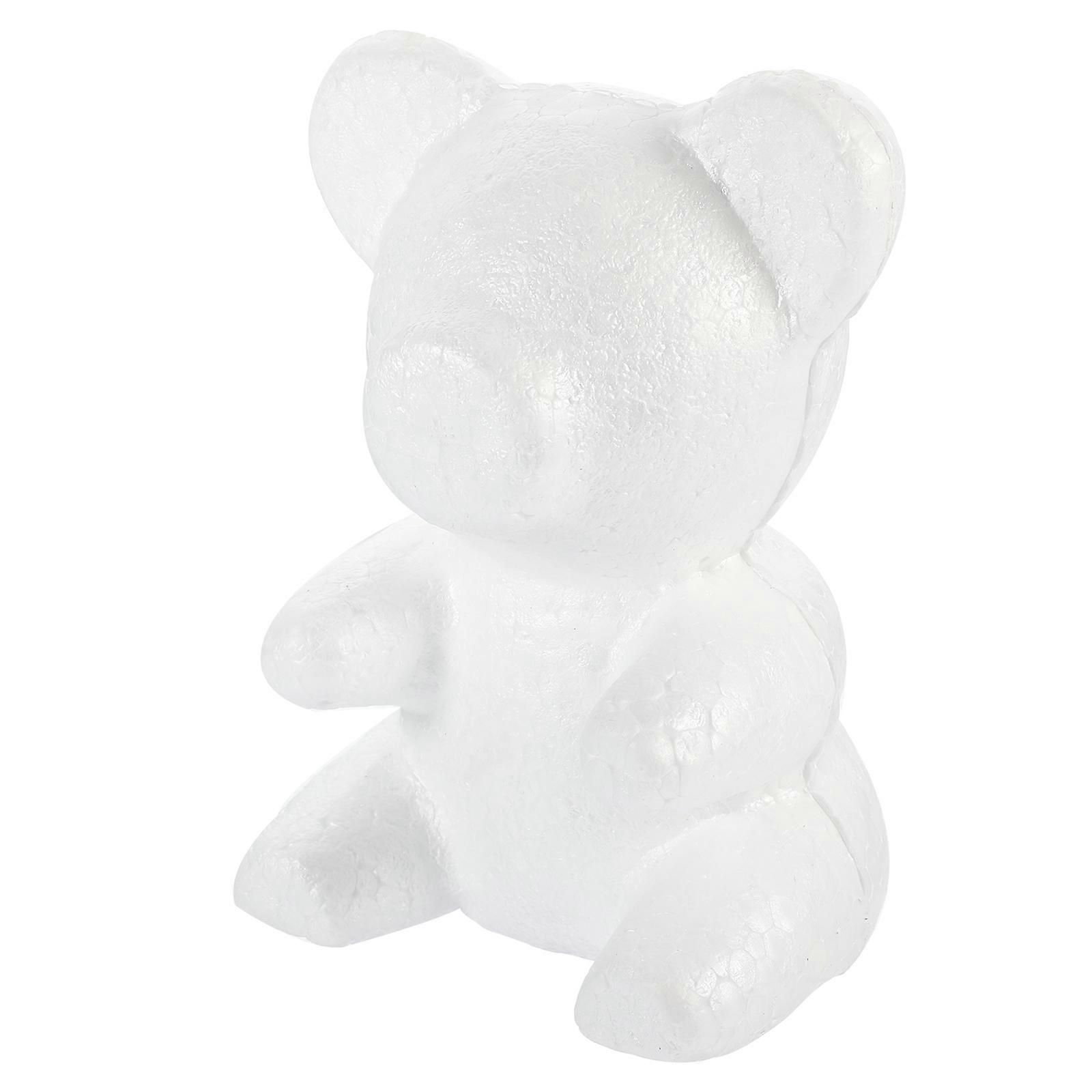 DIY Foams Bear for Decoration Bear Shape Model White