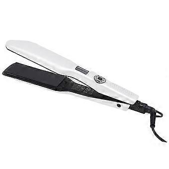 Plancha alisadora de pelo con placas anchas compatible con todo tipo de cabello. Herramienta de peinado compatible con planchas de pelo para mujer. Enchufe alisador de pelo de cerámica.