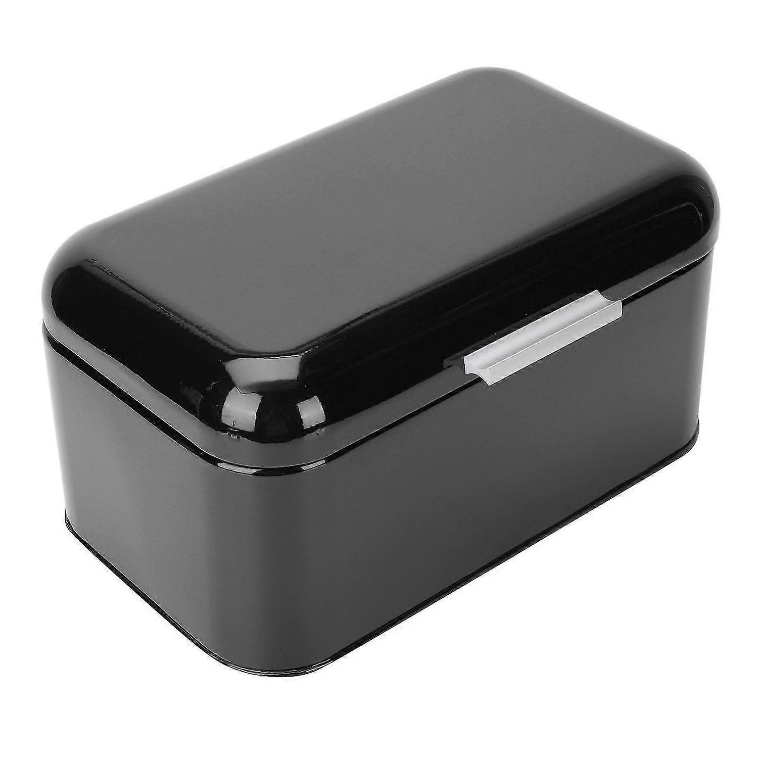 Metal Bread Box for Kitchen Storage Use Moisture-Proof Black