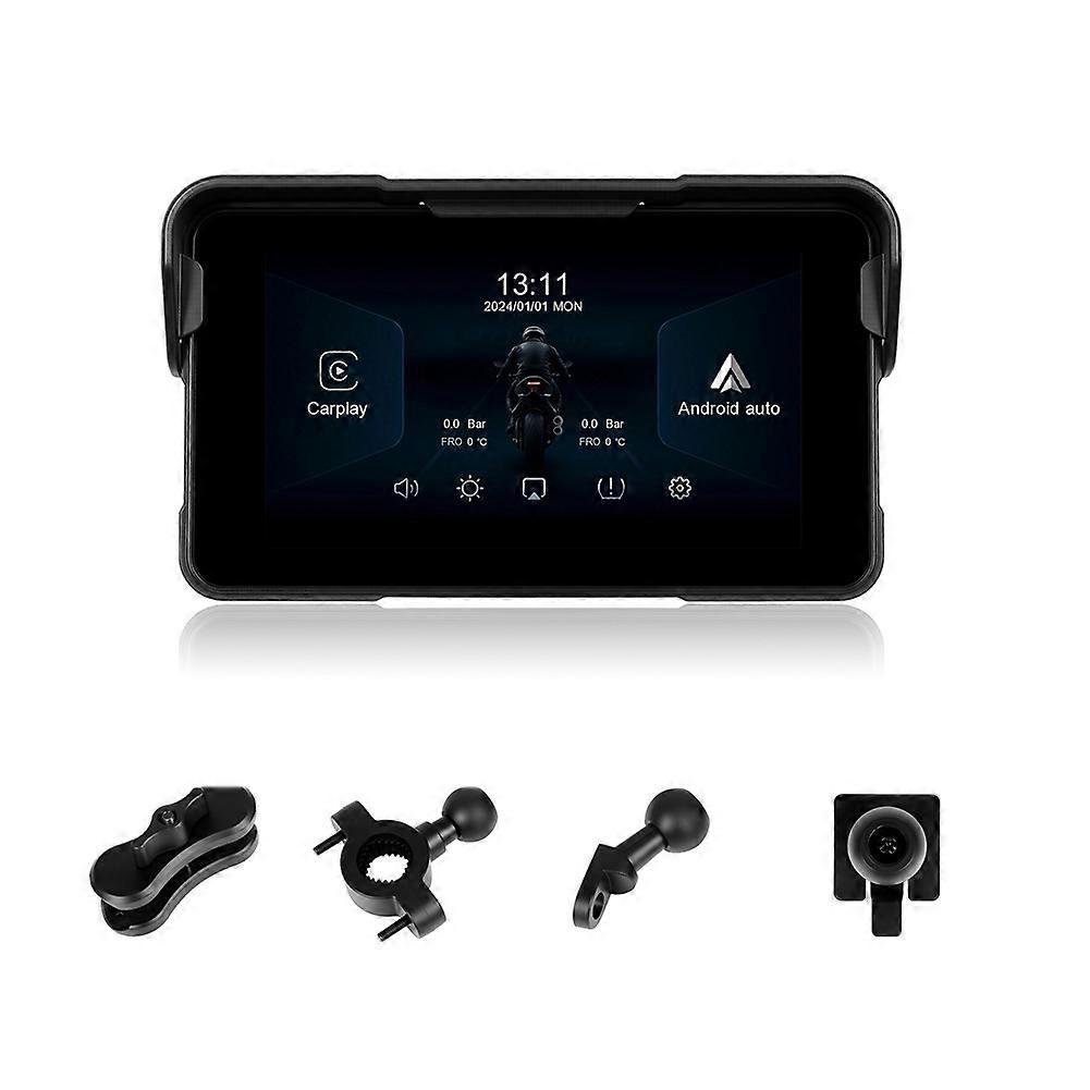 5inch Portable Motorcycle Smart Screen Player Wireless Carplay Android Auto Waterproof Navigation Display Screen