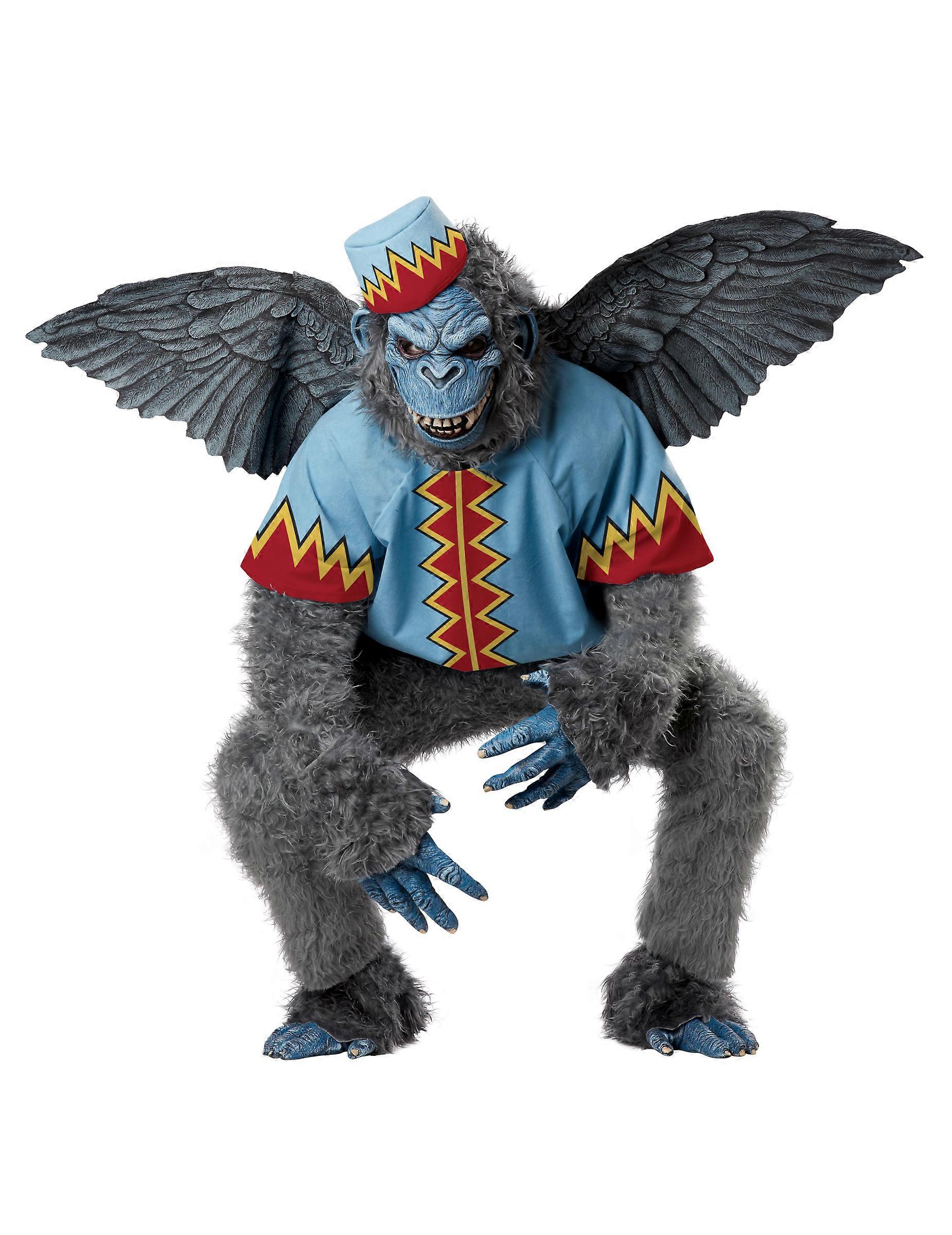 Men's grey flying monkey costume