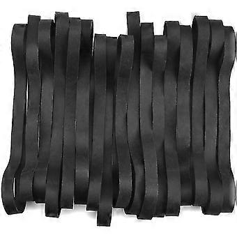 35 stuks zwarte rubber elastieken set van grote dikke elastische banden duurzaam afval