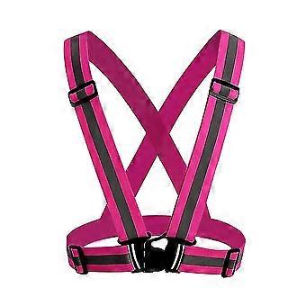 Visibility Neon Vest Reflective Belt Safety Vest Fit Compatible withRunning Cycling Sports
