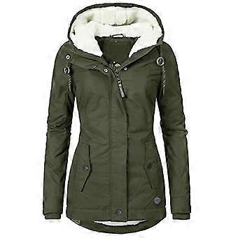Waterproof Warm Hooded Winter Coat Thickend Fleece Lined Cotton Coat For Women-Good