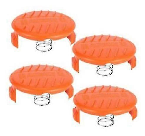 Replacement Spool And Spring Trimmer Spool Cap (4pcs, Orange)