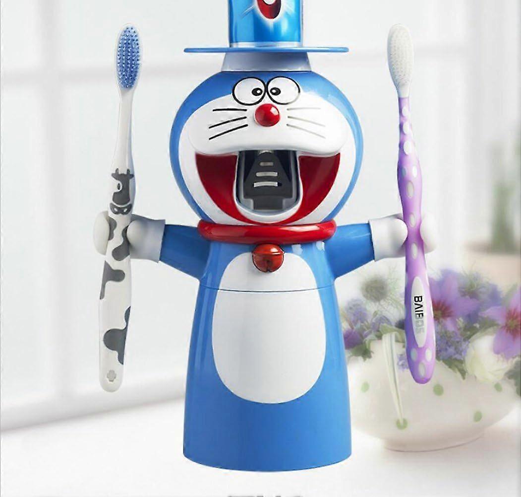 1 wall-mounted toothpaste vending machine with stand and cup