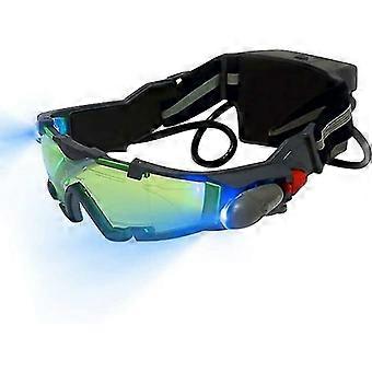 Kids Night Vision Goggles, Adjustable LED Night Vision Glasses with Retractable Green Lens, Spy Night Vision Goggles