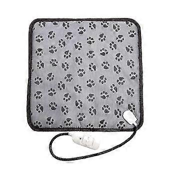 Pet Heating Pad for Dogs & Cats, Electric Adjustable Warming Mat with Waterproof Chew-Resistant Steel Cord, 45cm x 45cm Large