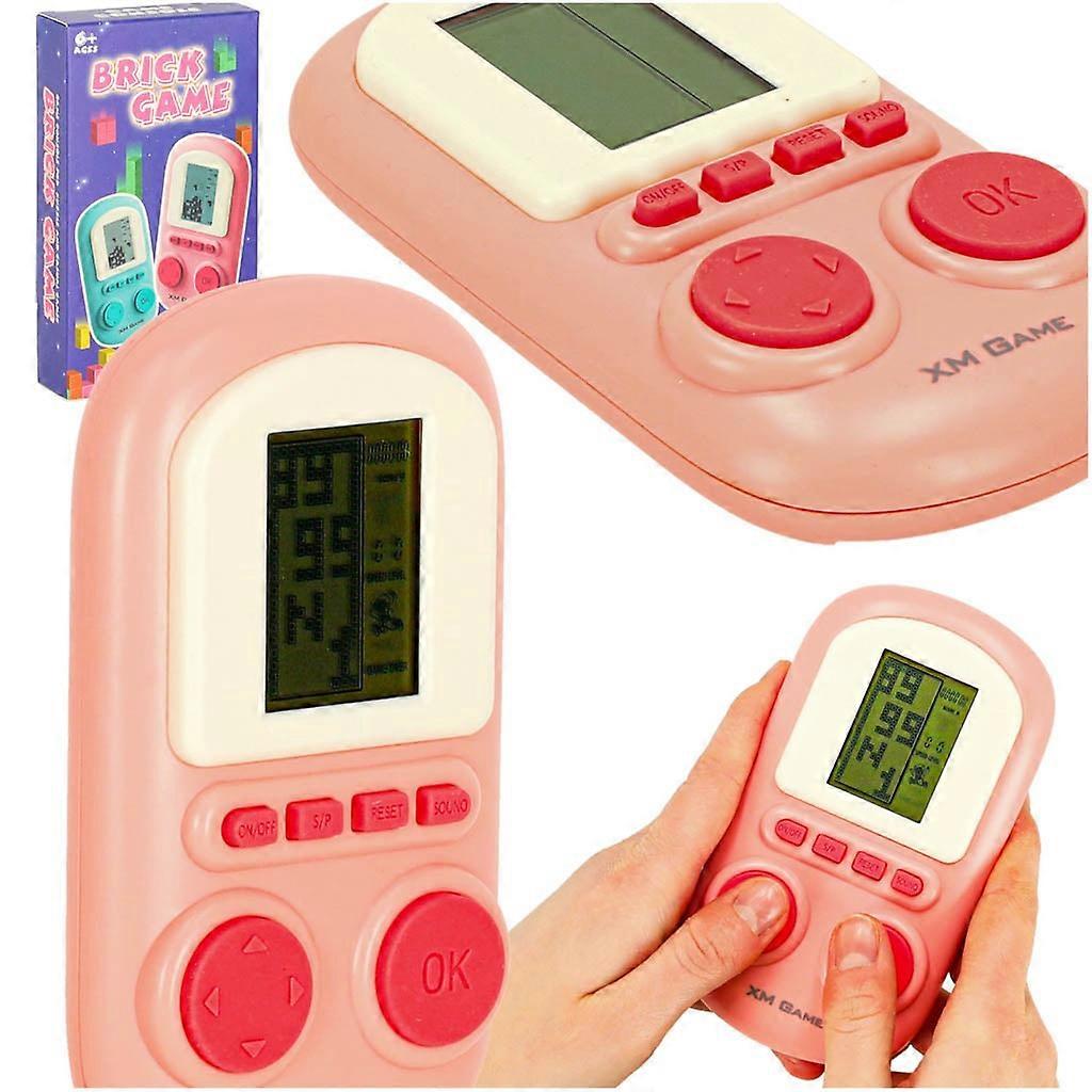 Electronic arcade game portable console pink