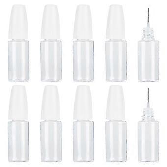 20pcs precisão ponta aplicador frascos, 10ml/0.34oz agulha de dispensação garrafa PET garrafa de cola vazia