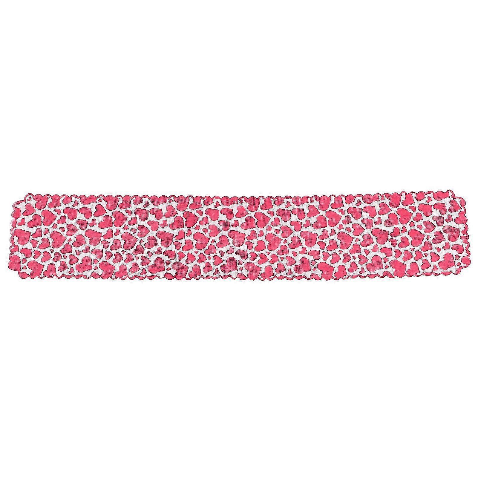 Valentines Day Table Runner Red Heart Table Runner Romantic Table Cloth