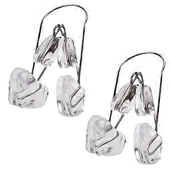 2 Stück Nasenformer-Silikonclips für effektive Nasenkonturierung und bequemen, ergonomischen Sitz