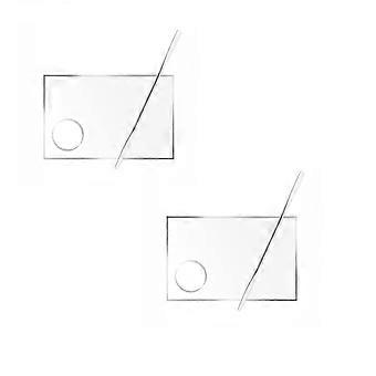 Set di palette di trucchi in acrilico per miscelare i colori con precisione, per nail art e fondotinta, 4 palette resistenti
