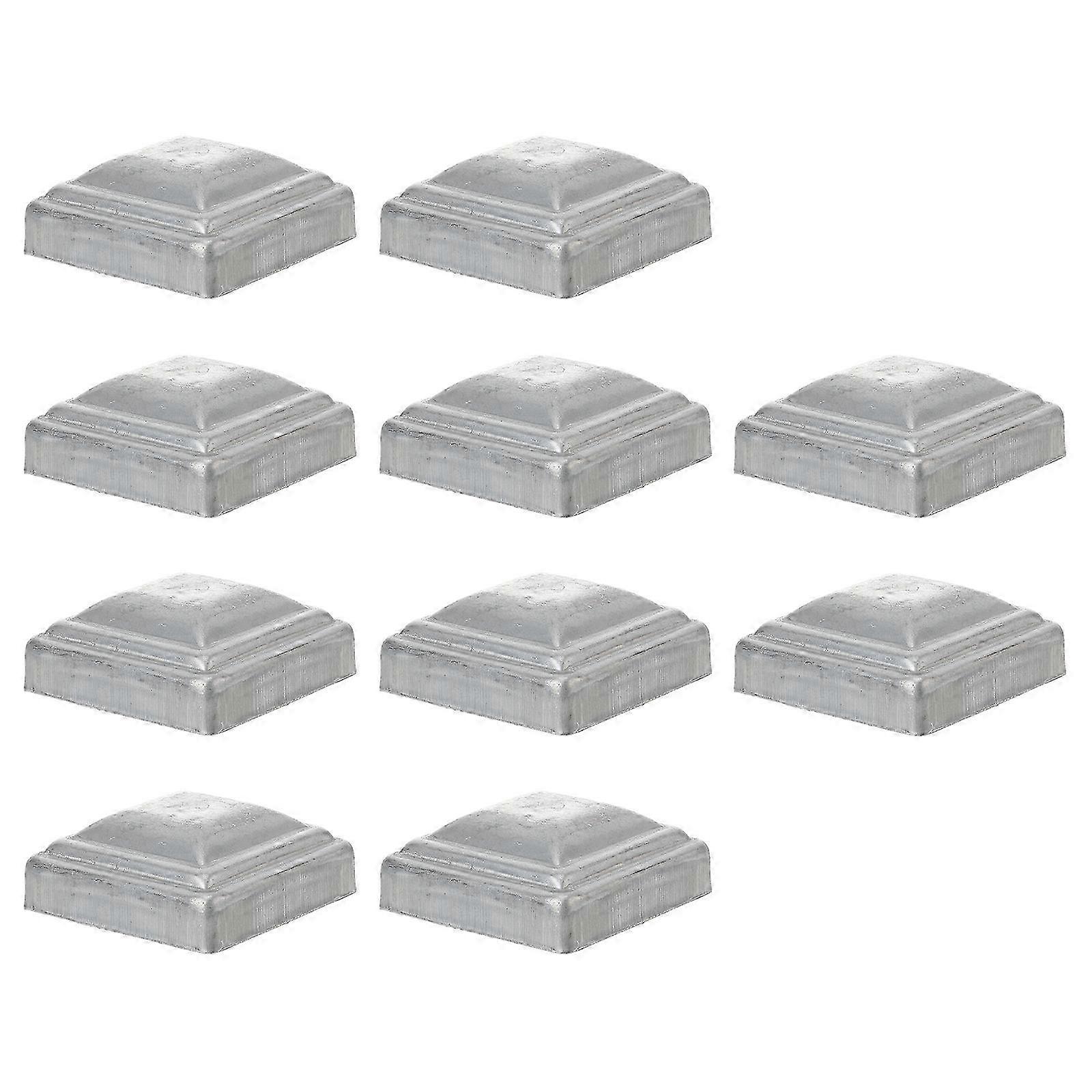 Fence Post Cover Galvanized Post Cap compatible with Outdoor Use 20Pcs