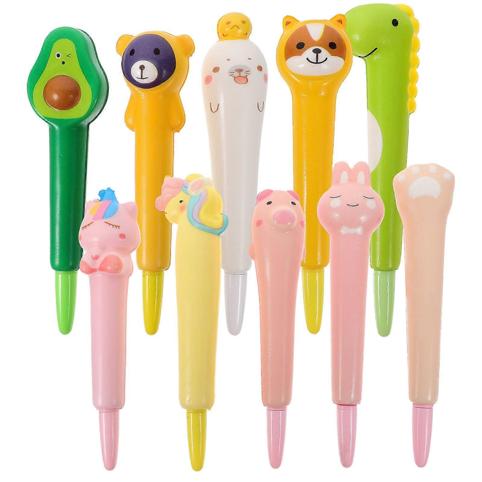 Multi-Function Decompression Pen Gel Pen for Writing Use 10Pcs Kit