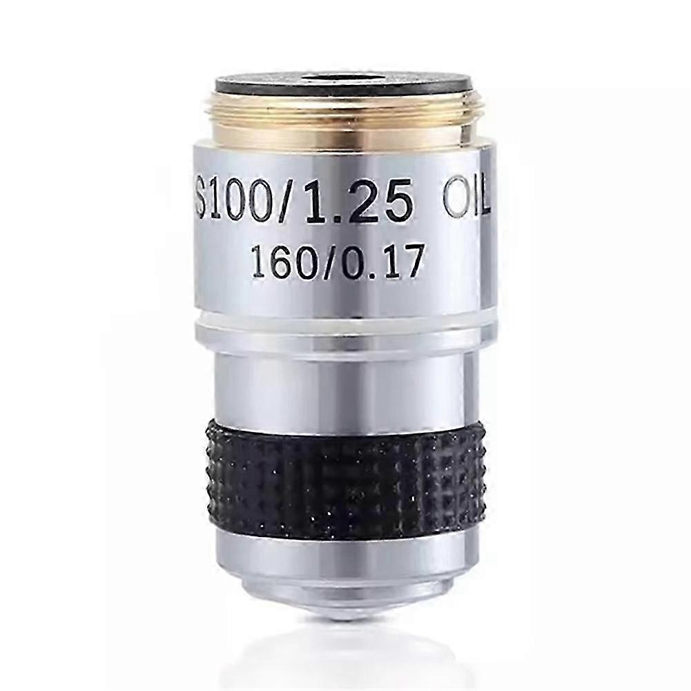 185 100X Biological Microscope Achromatic Objective Lens Microscope Lens Adapters Compact Objective Lens